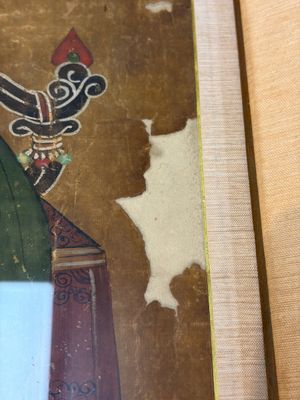 Korean school: 'Portrait of an Emperor', ink and colour on paper, Joseon, 18th C. — photo 7