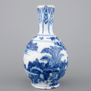 Een blauw-wit Delfts aardewerken chinoiserie kruikje, 17e eeuw — foto 5