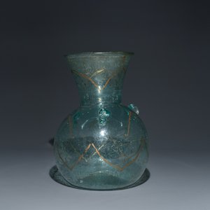 Lampe de mosquée en verre peint, probablement la Syrie, 19ème — photo 5