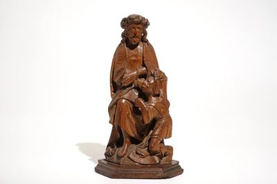 Le Christ insulté, groupe en chêne sculpté, Pays-Bas du Sud, 15/16ème