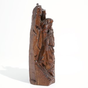 Le Portement de Croix, fragment de retable, chêne, Flandres, 16ème — photo 2