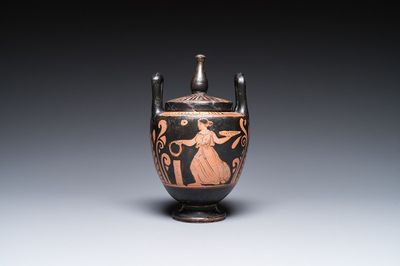 Lebes gamikos grec à figures rouges, Campanie, 4ème av. J.-C.