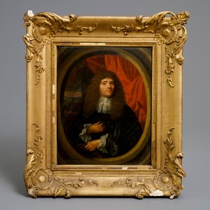 Leermans, Pieter (Hollandse school, 1635-1706): Portret van een man, olie op paneel — foto 2