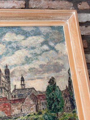 Léon De Smet (1881–1966): ‘Sight at Vernon-sur-Seine’, oil on board, signed, 20th C. — foto 7