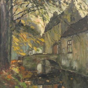 Leon van der Smissen (1900-1966), A view on the Rooigem Castle entrance, Sint-Kruis, Bruges — 照片 1