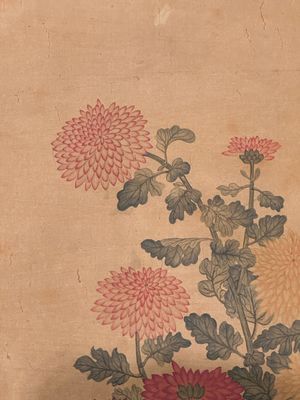 Li Huixian 李蕙仙 (1869-1924): 'Flower', ink and colour on silk — foto 3