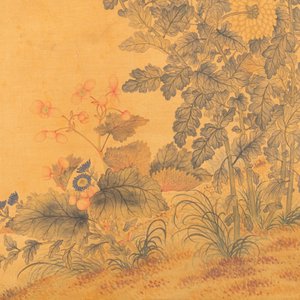 Li Huixian 李蕙仙 (1869-1924): 'Flower', ink and colour on silk — foto 5