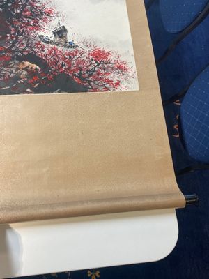 Li Xiongcai 黎雄才 (1910-2001): 'Landschap', inkt en kleur op papier, gedateerd 1993 — foto 9