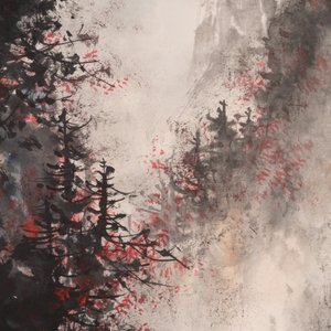 Li Xiongcai 黎雄才 (1910-2001): 'Landschap', inkt en kleur op papier, gedateerd 1993 — foto 3
