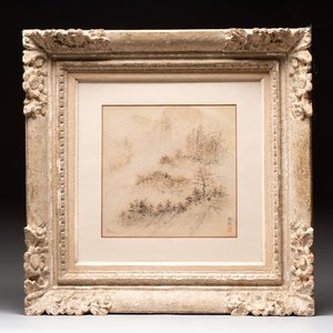 Liao Xinxue 廖新学(1900-1958): 'Mountainous landscape', ink on silk, 20th C. — photo 1
