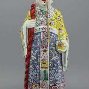 Lot de 3 figures immortelles en porcelaine chinoise, 19e — photo 9