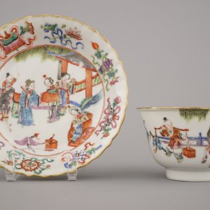 Lot de 6 tasses et pochons, Chine, Tongzhi marque et période, 19e — photo 11