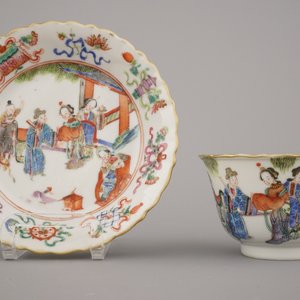 Lot de 6 tasses et pochons, Chine, Tongzhi marque et période, 19e — photo 13