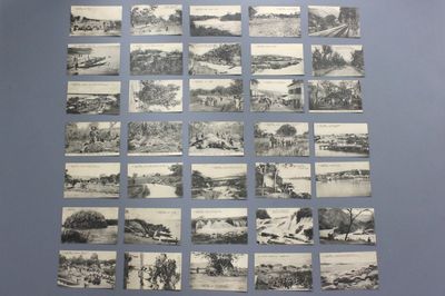 Lot de 72 cartes-photos en noir et blanc, 1e moitié 20e
