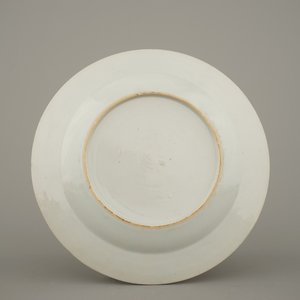 Lot van 6 borden met 'faux-marbre'-randen in Chinees exportporselein, 18e eeuw — foto 11