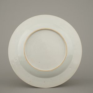 Lot van 6 borden met 'faux-marbre'-randen in Chinees exportporselein, 18e eeuw — foto 5