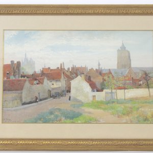 Louis Titz (1859-1932), "Ypres des remparts", gedateerd 1905 — foto 2