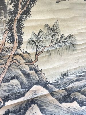 Lu Hui 陸恢 (1851-1920): 'Mountainous landscape', ink on paper, dated 1910 — photo 10