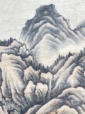 Lu Hui 陸恢 (1851-1920): 'Mountainous landscape', ink on paper, dated 1910 — photo 14