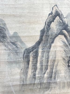 Lu Hui 陸恢 (1851-1920): 'Mountainous landscape', ink on paper, dated 1910 — photo 16