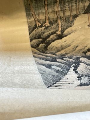 Lu Hui 陸恢 (1851-1920): 'Mountainous landscape', ink on paper, dated 1910 — photo 18