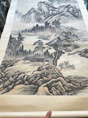 Lu Hui 陸恢 (1851-1920): 'Mountainous landscape', ink on paper, dated 1910 — photo 5