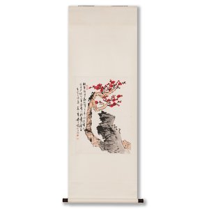 Lu Yanshao 陆俨少 (1909-1993): 'Plum blossom', ink on paper, dated 1986 — 照片 2