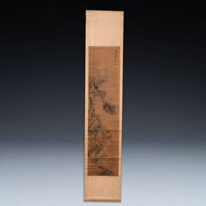Luo Qing 羅清 (1821-1899): 'Four scrolls with figures in rocky landscapes', ink and colour on paper — 照片 18
