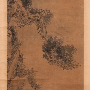 Luo Qing 羅清 (1821-1899): 'Four scrolls with figures in rocky landscapes', ink and colour on paper — 照片 19
