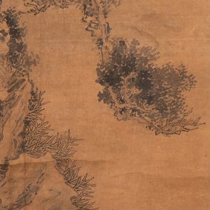 Luo Qing 羅清 (1821-1899): 'Quatre rouleaux aux personnages dans des paysages montagneux', encre et couleurs sur papier — photo 20