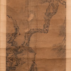 Luo Qing 羅清 (1821-1899): 'Quatre rouleaux aux personnages dans des paysages montagneux', encre et couleurs sur papier — photo 3