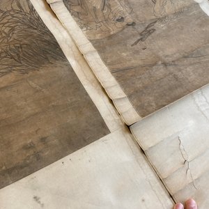 Luo Qing 羅清 (1821-1899): 'Vier scrolls met figuren in berglandschappen', inkt en kleur op papier — foto 62