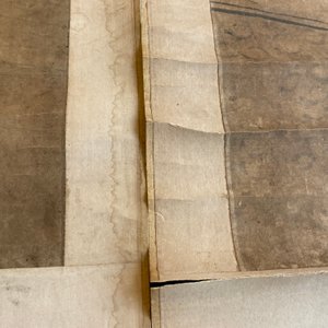 Luo Qing 羅清 (1821-1899): 'Vier scrolls met figuren in berglandschappen', inkt en kleur op papier — foto 64