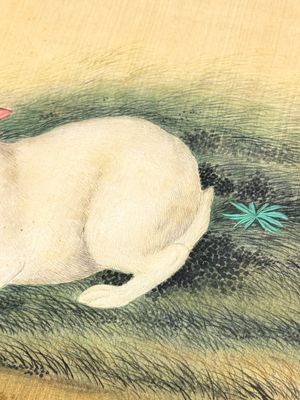 Ma Jin 馬晉 (1900-1970): 'Sheep, Donkeys, Rabbits and a Polar bear', ink and colour on silk — foto 25