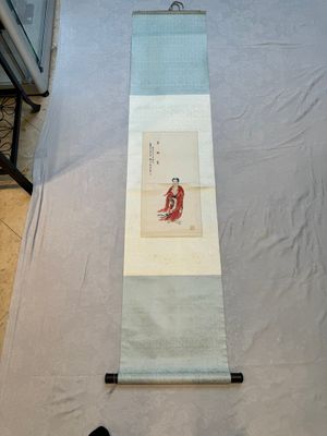 Ma Jin 馬晉 (1900-1970): 'Tathagata', ink and colour on paper, dated 1950 — foto 1