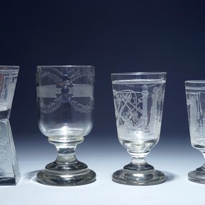 Un lot de 4 verrres maçonniques, 20ème siècle — photo 4