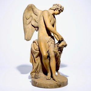 Martin-Claude Monot (Paris, 1733-1803): Le Génie du Printemps, a terra cotta group, dated 1779 — 照片 1