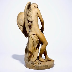 Martin-Claude Monot (Paris, 1733-1803): Le Génie du Printemps, a terra cotta group, dated 1779 — 照片 4