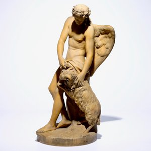 Martin-Claude Monot (Paris, 1733-1803): Le Génie du Printemps, terre cuite, daté 1779 — photo 2