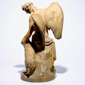 Martin-Claude Monot (Paris, 1733-1803): Le Génie du Printemps, terre cuite, daté 1779 — photo 3