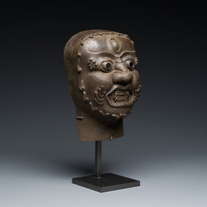 Masque de Mahakala en fonte, Tibet, 16/17ème — photo 1