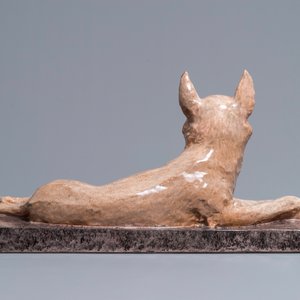 Maurice Guiraud Rivière (1881-1947): Modèle d'un chien en céramique Art Deco — photo 4