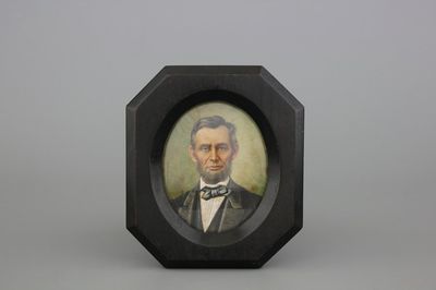 Maximilian Scholze, miniature : "Portrait d'Abraham Lincoln"