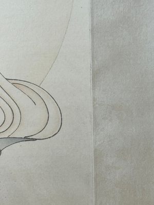 Mei Lanfang 梅蘭芳 (1894-1961): 'Bodhisattva' et Ma Jin 馬晉 (1900-1970): 'Calligraphie', encre et couleur sur papier, datée 1948 — photo 7