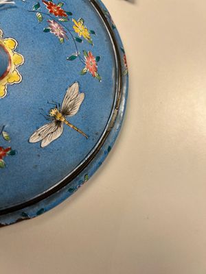 Miroir de main circulaire en émaux de Canton, Chine, début du 19ème — photo 9