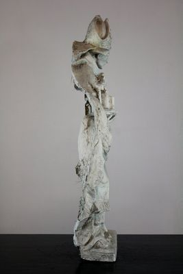 Moulage en plâtre d'un saint, atelier De Wispelaere, Bruges, 1e moitié 20e