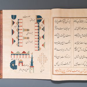 Muhyi al-Din al-Lari (d. 1526): Kitab Futuh Al-Haramayn, fraai gebonden manuscript op groot formaat in lederen etui, 20e eeuw — foto 10