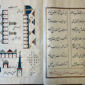 Muhyi al-Din al-Lari (d. 1526): Kitab Futuh Al-Haramayn, luxurious manuscript in large format in leather folder, 20th C. — 照片 16