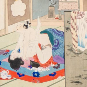 Murasaki Shuku 村崎宿久: 'Shunga - Mirror of the Four Seasons', Edo, 19th C. — 照片 11
