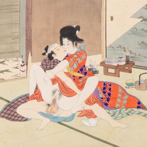 Murasaki Shuku 村崎宿久: 'Shunga - Mirror of the Four Seasons', Edo, 19th C. — 照片 13